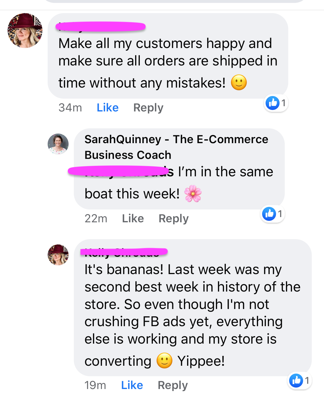 Member win from the private community