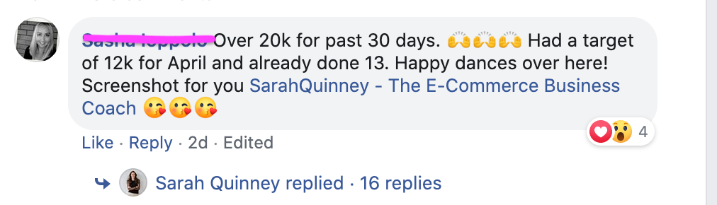 Member win from the private community