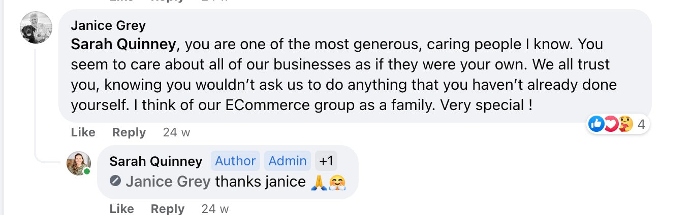 Member win from the private community