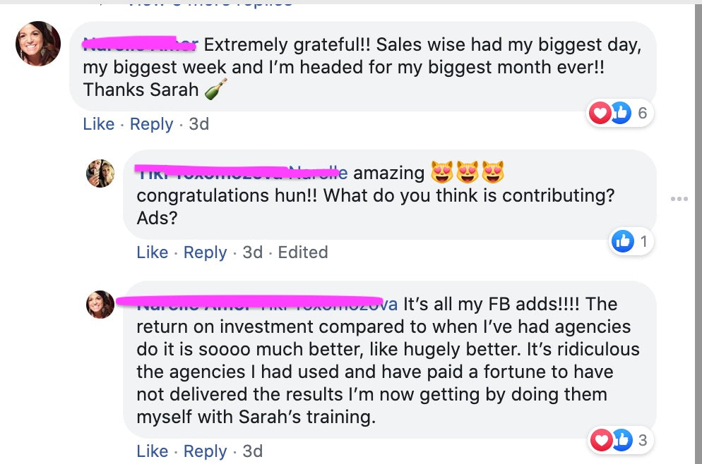 Member win from the private community
