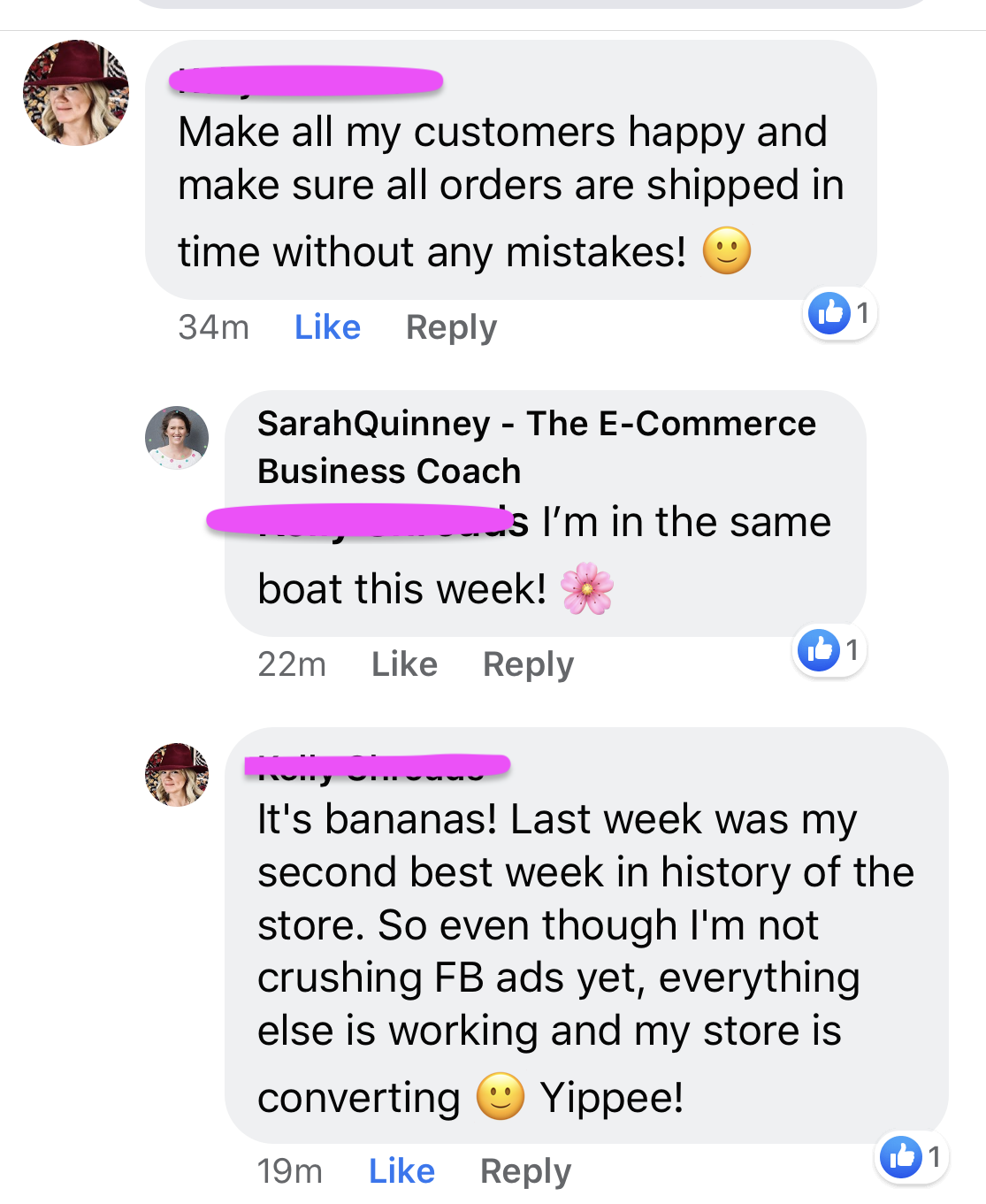 Member win from the private community