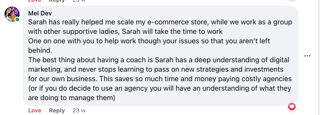 Member win from the private community